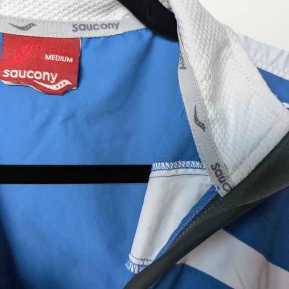 Saucony Running Vest Unisex Lightweight Sleeveless Sz M Athletic - Picture 12 of 16